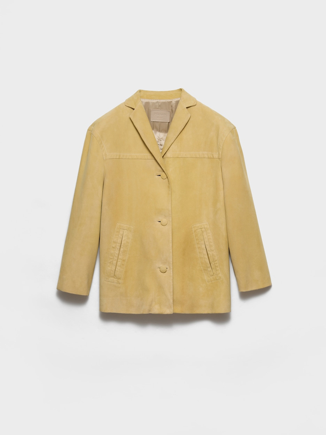 Suede caban jacket