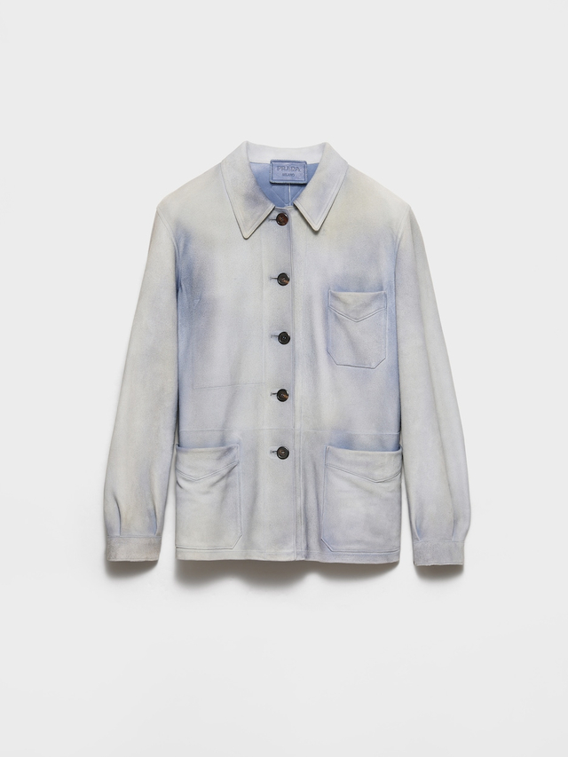 Suede caban jacket