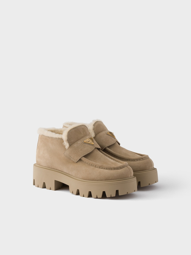 Suede loafers