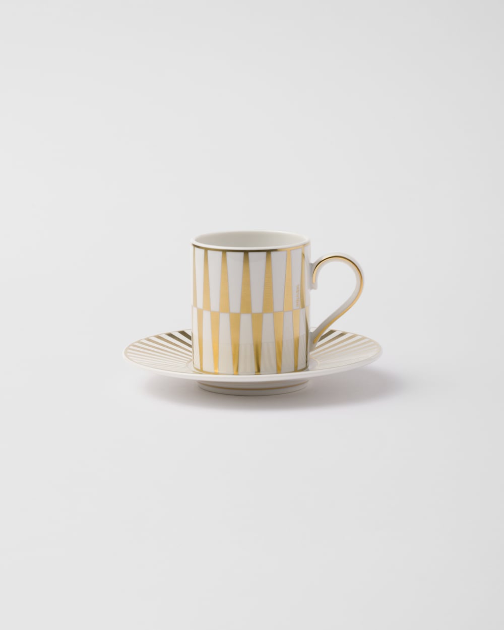 Porcelain coffee cup - Stripes