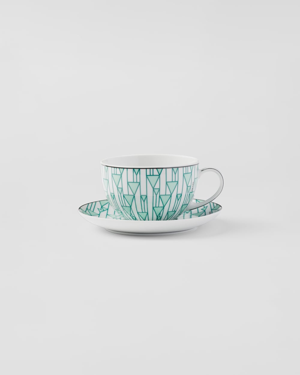 Set of two porcelain cappuccino cups - Vienna Green