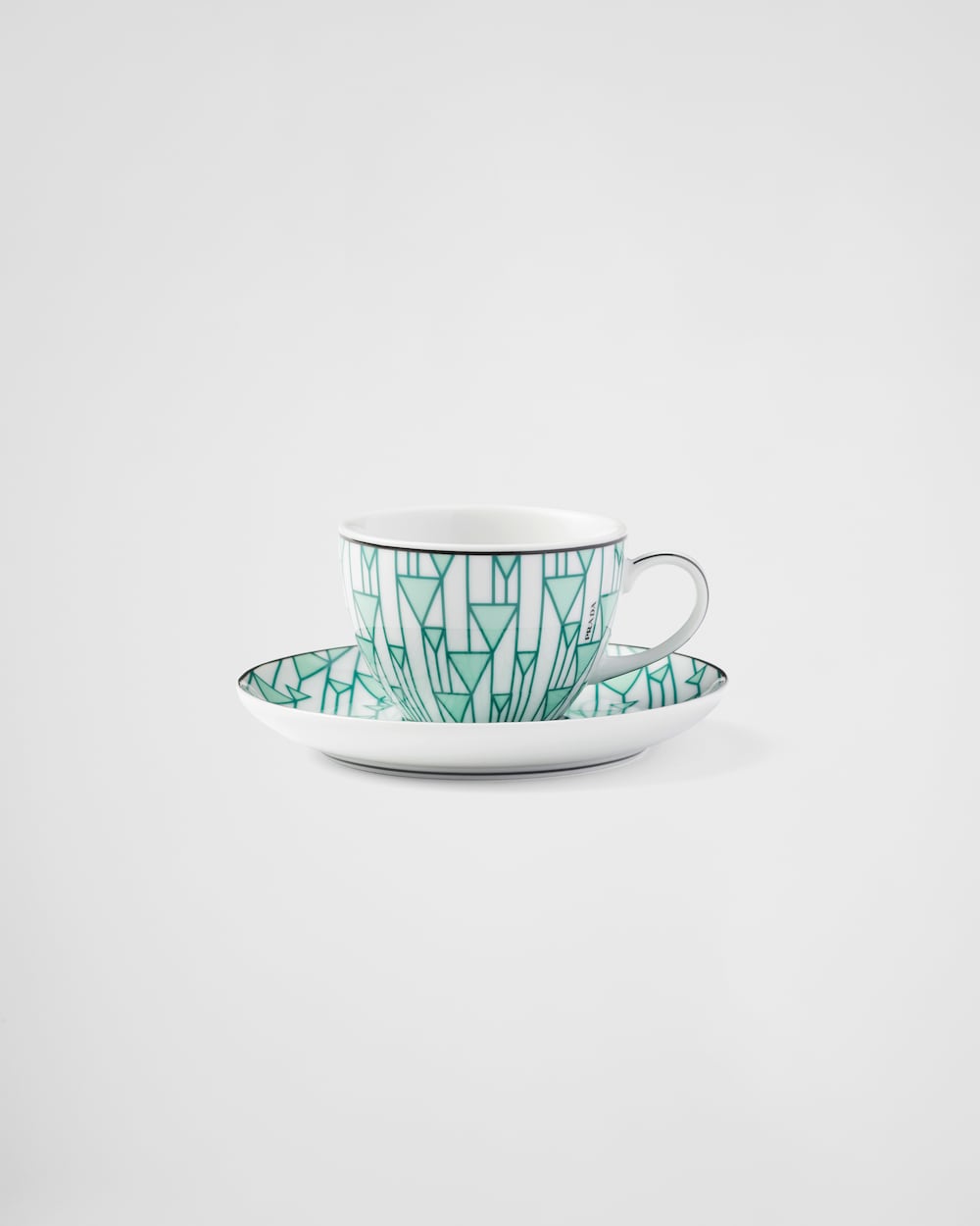 Set of four porcelain espresso cups - Vienna Green