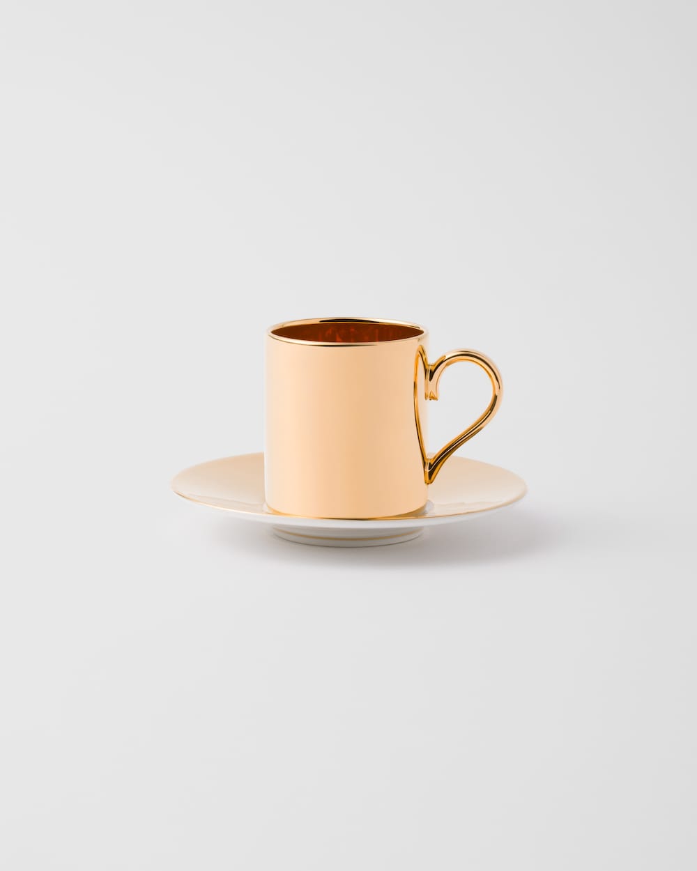 Porcelain coffee cup - Solid Gold