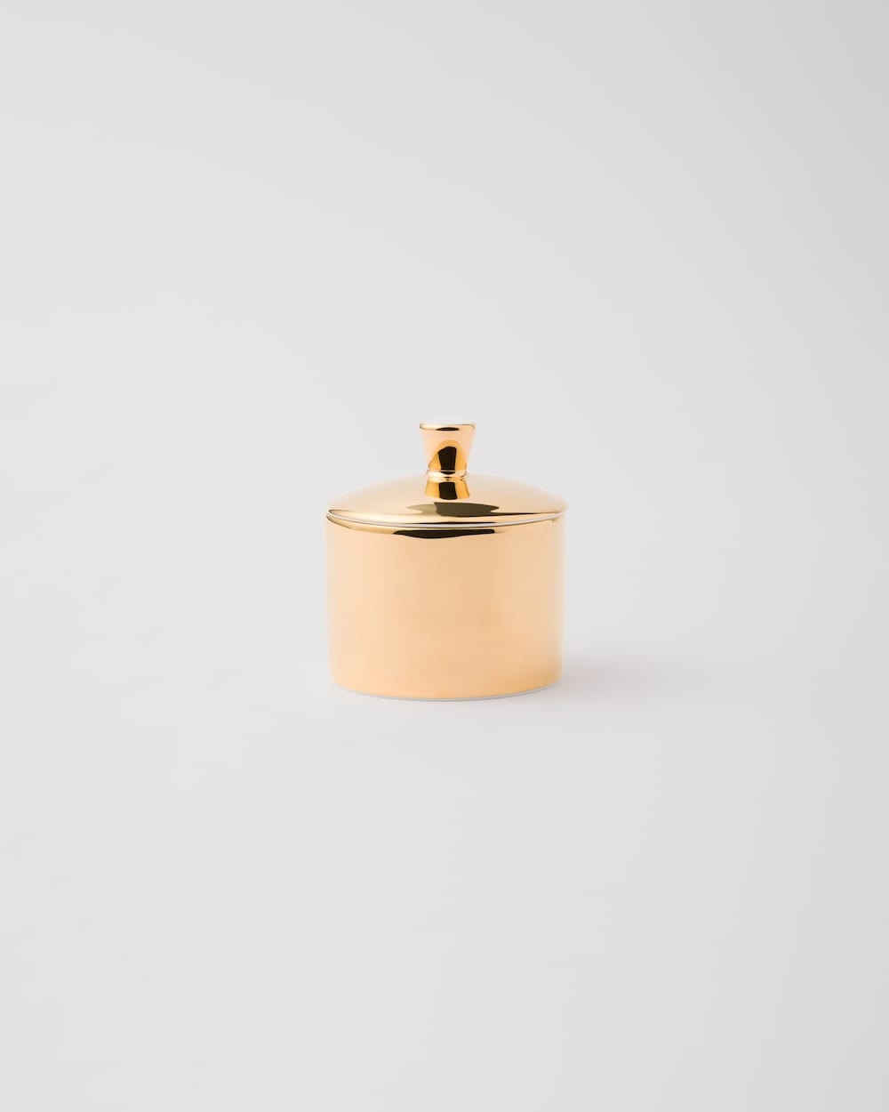 Porcelain sugar bowl - Solid Gold