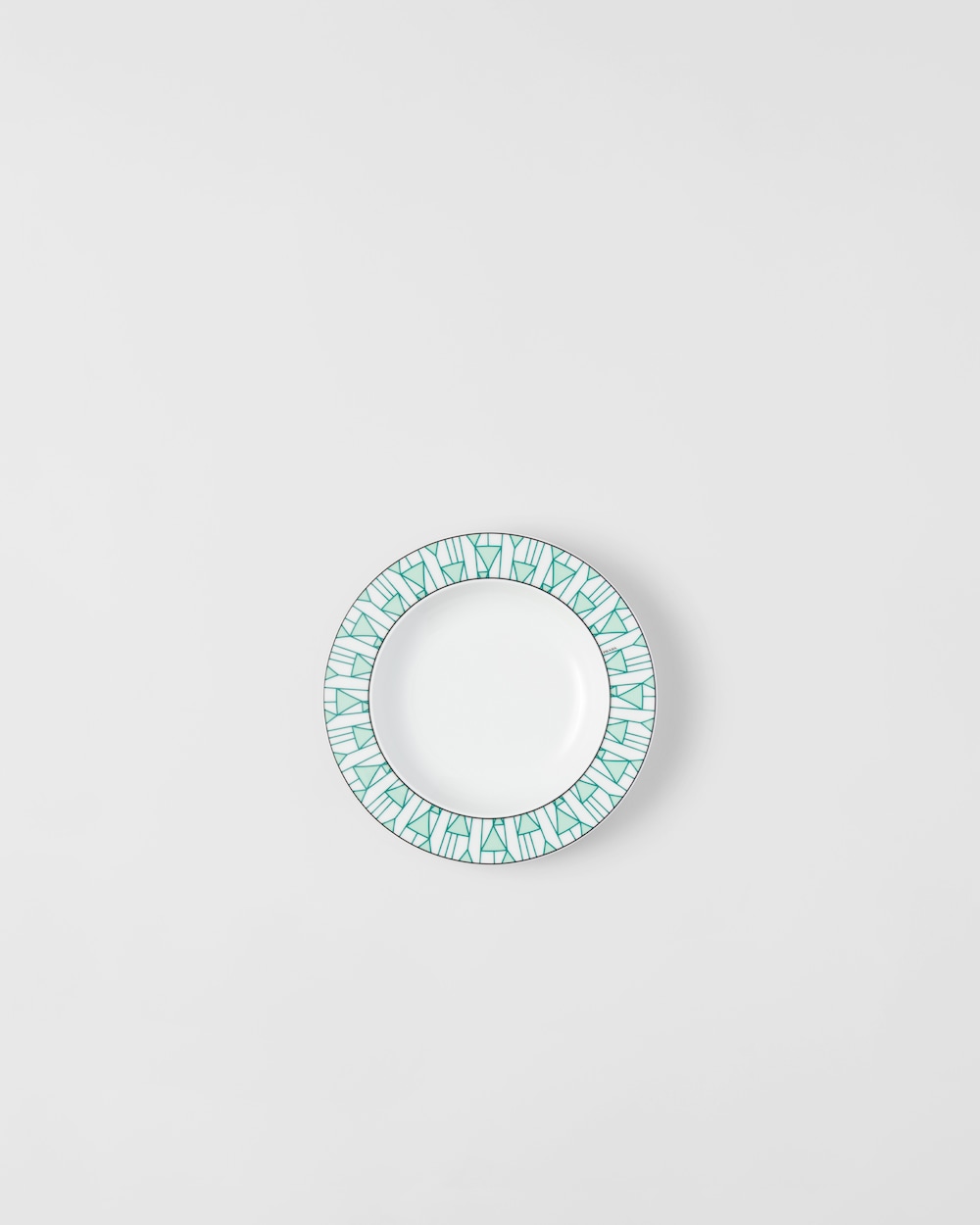 Set of two porcelain soup plates - Vienna Green