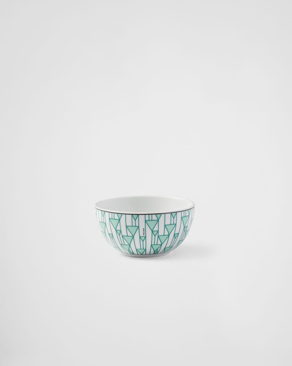 Set of two porcelain rice or cereal bowls - Vienna Green