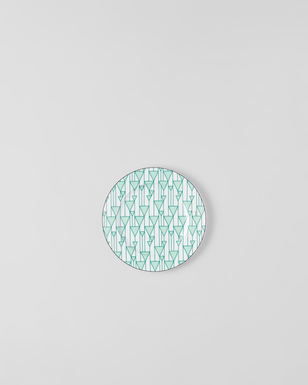Set of two porcelain dessert plates - Vienna Green