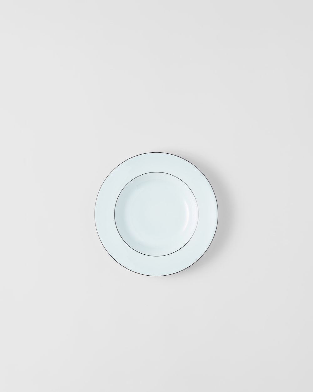 Set of two porcelain soup plates - Celadon