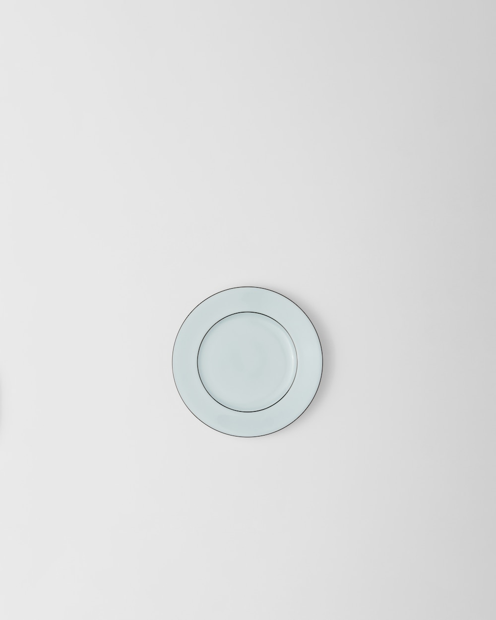 Set of two porcelain bread plates - Celadon
