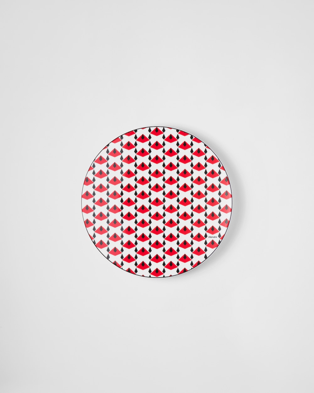 Porcelain charger plate - Vienna Red