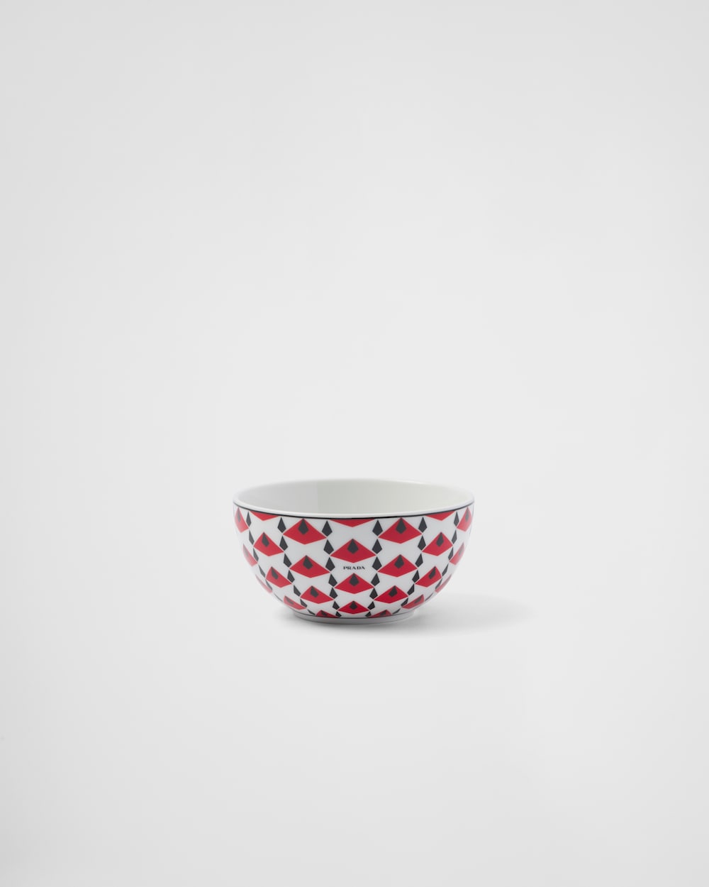 Set of two porcelain rice or cereal bowls - Vienna Red