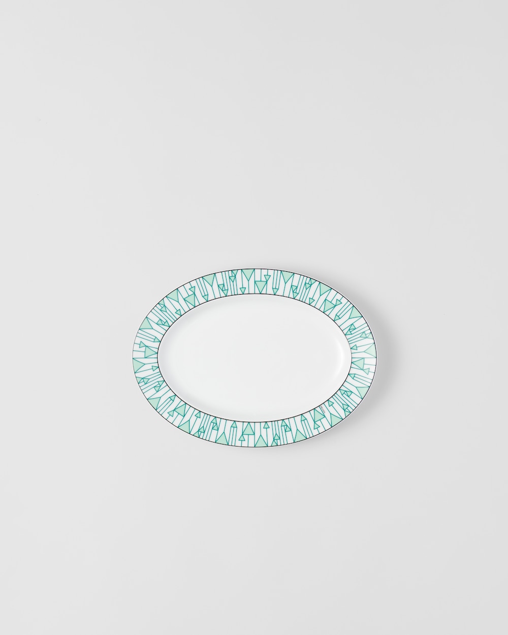 Small porcelain serving plate - Vienna Green