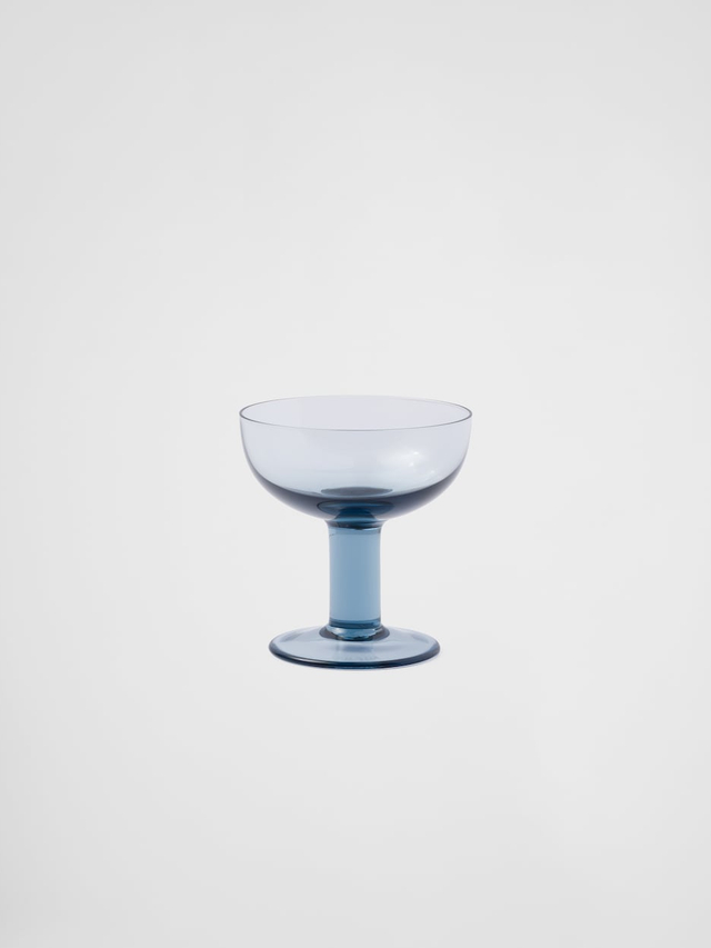 Set of two crystal champagne coupe glasses - Plinth