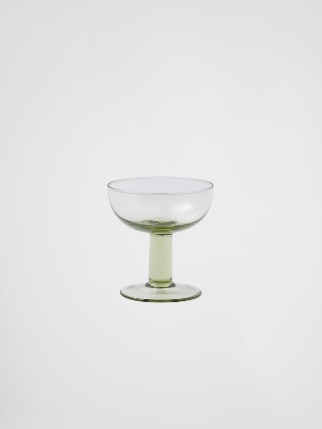 Set of two crystal champagne coupe glasses - Plinth