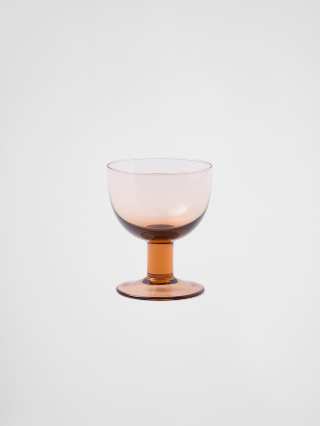 Set of two crystal water glasses - Plinth