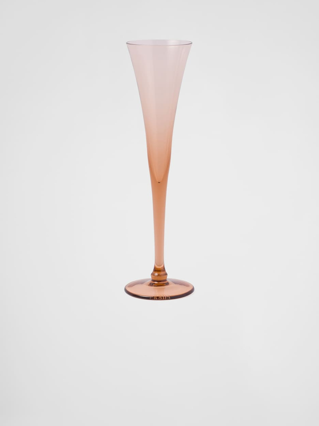 Set of two crystal flutes - New York