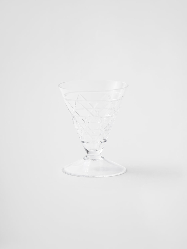 Crystal goblet - Triangles