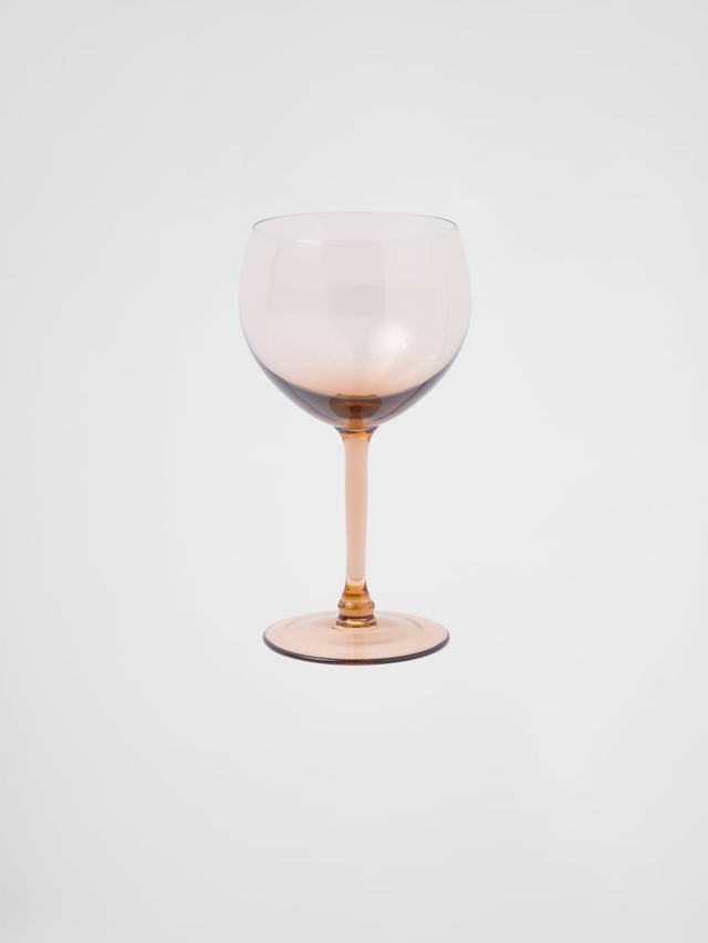 Set of two crystal red wine glasses - New York