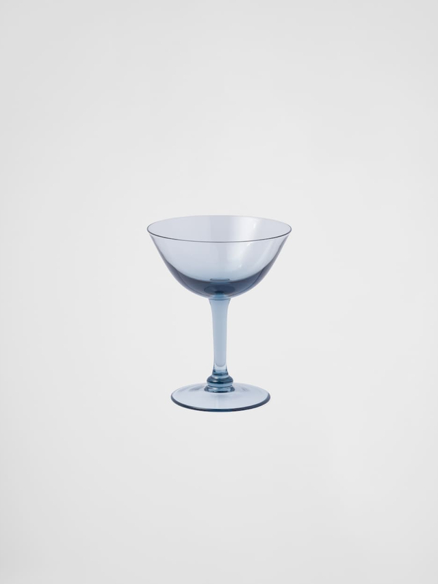 Set of two crystal champagne coupe glasses - New York