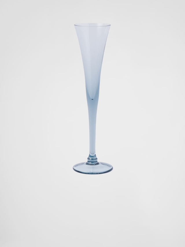 Set of two crystal flutes - New York