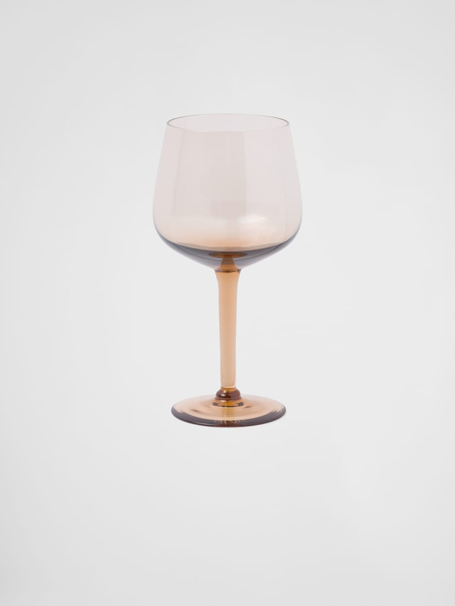 Set of two crystal water glasses - New York