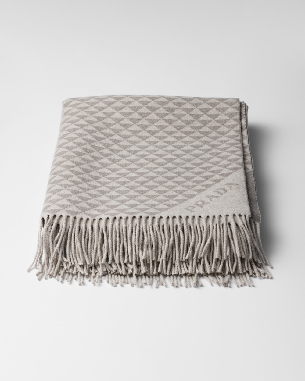 Symbole Double cashmere and wool throw