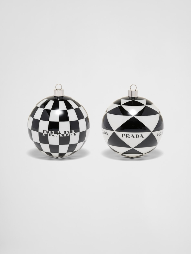 Glass Christmas ornament set