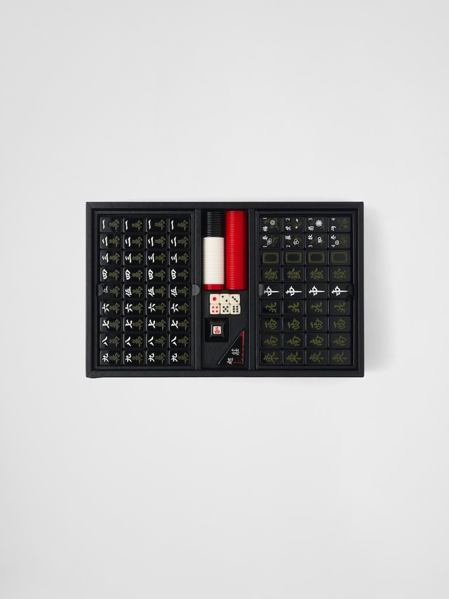 Saffiano Leather Mahjong Game