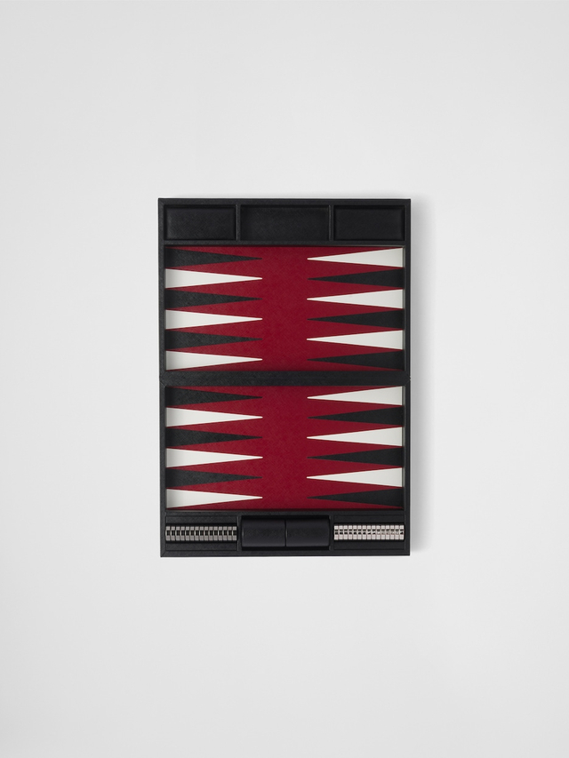 Saffiano Leather Backgammon Set