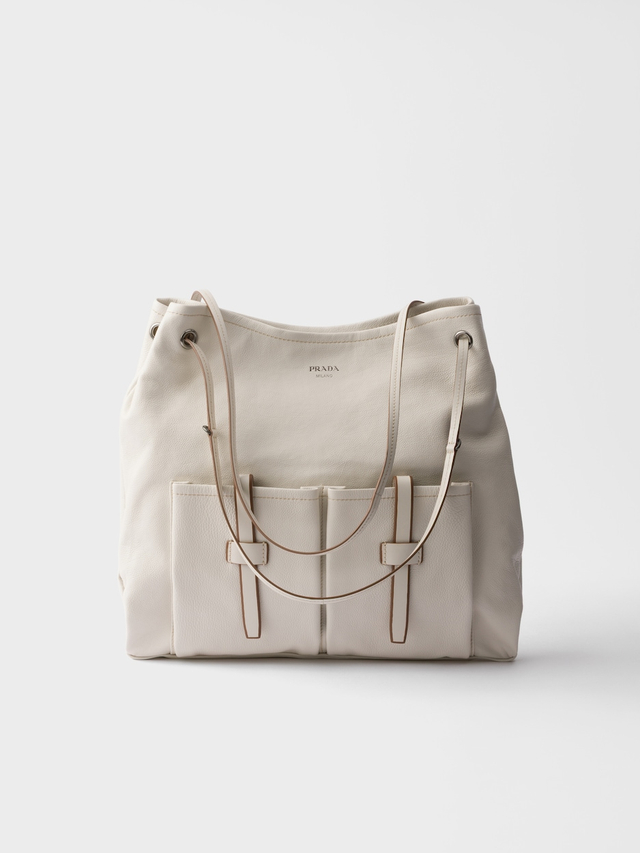 Prada Route large leather bag