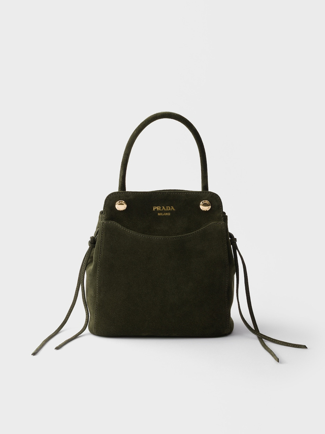 Prada Carry mini suede handbag
