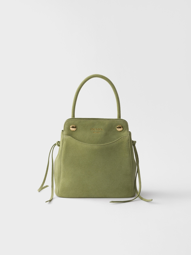 Prada Carry mini suede handbag