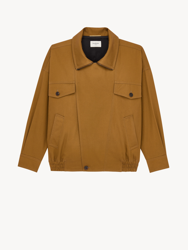 jacket in cotton serge