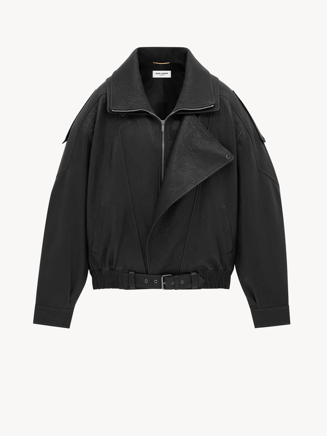bomber jacket in lambskin