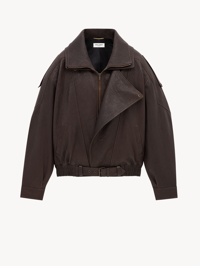 Bomber Jacket in Lambskin