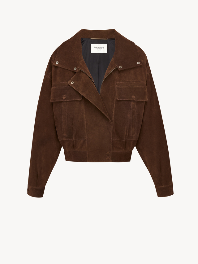 jacket in vintage split leather