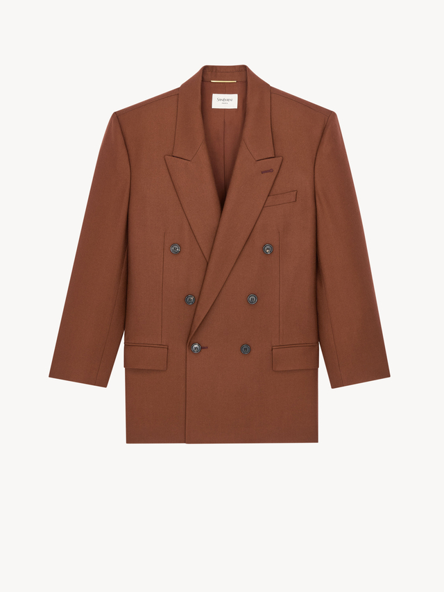double-breasted jacket in cashmere