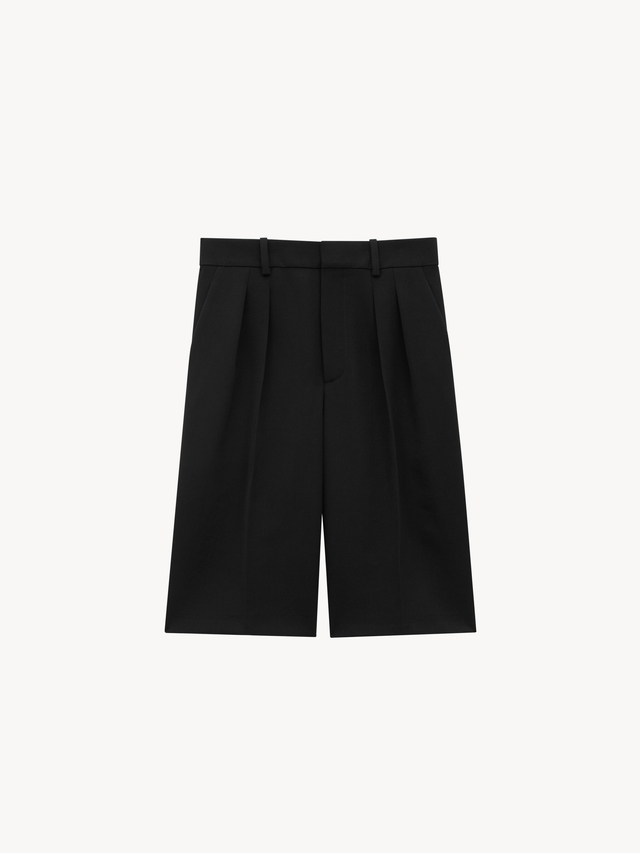 bermuda shorts in grain de poudre