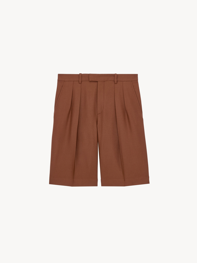 bermuda shorts in cashmere