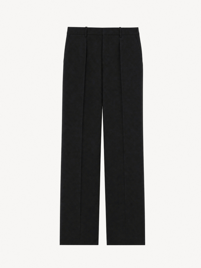pants in stripe crepe