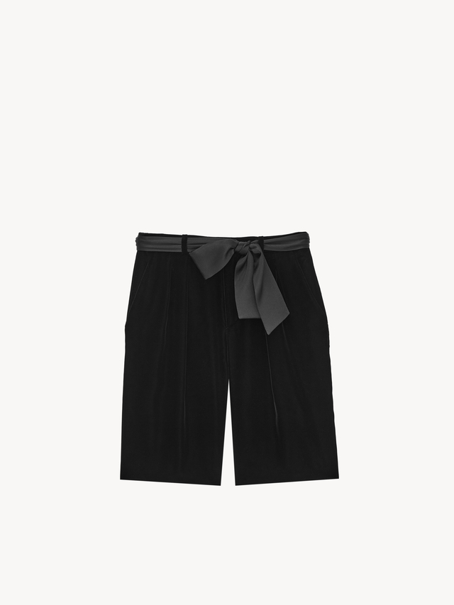 bermuda shorts in velvet