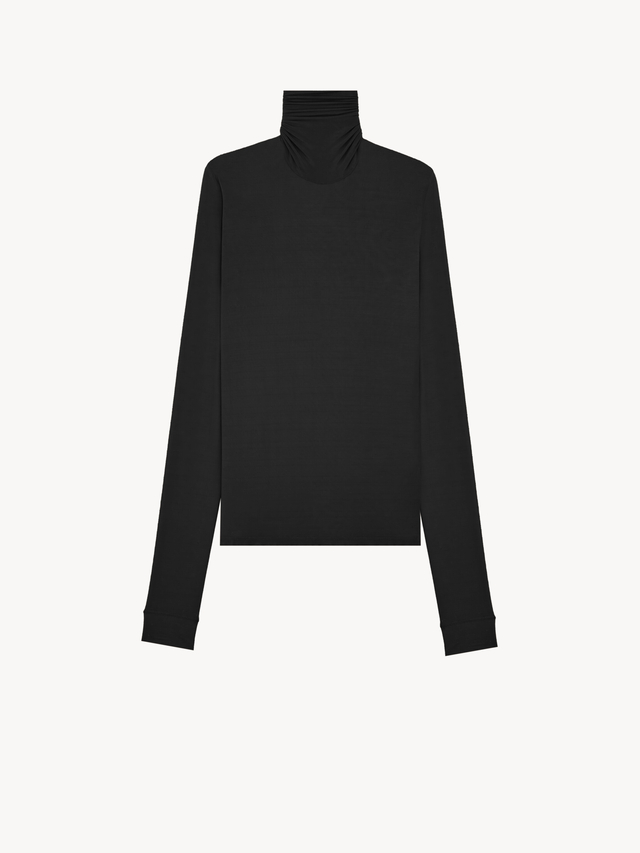 turtleneck in stretch jersey