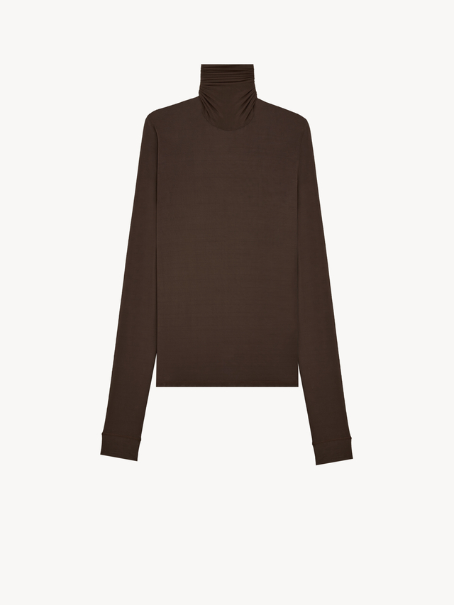 turtleneck in stretch jersey