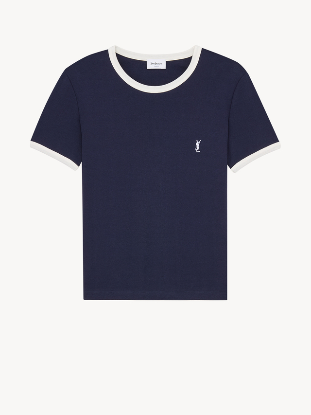 CASSANDRE T-shirt in ribbed cotton jersey
