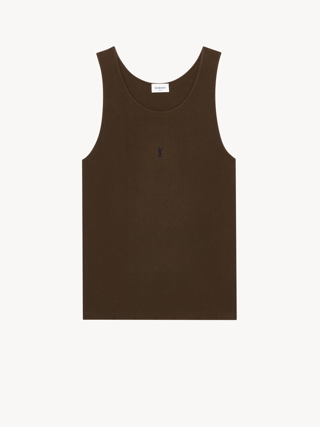 CASSANDRE ribbed tank top