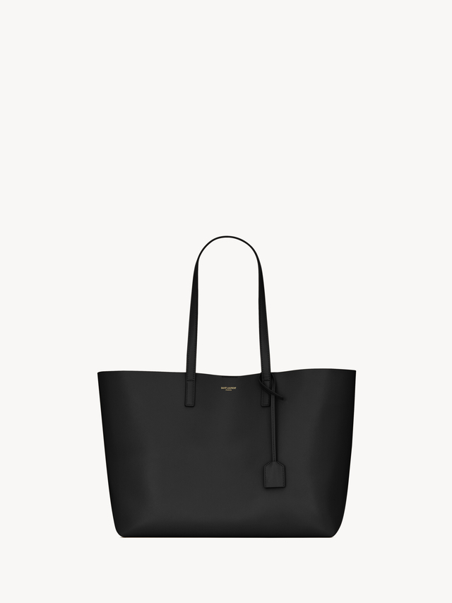 Shopping Saint Laurent in leather
