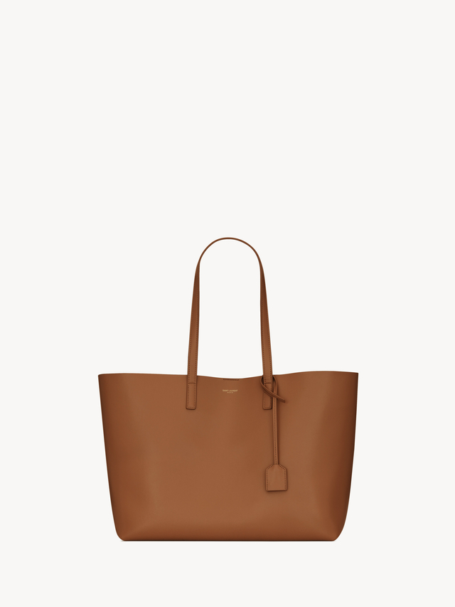 Shopping Saint Laurent in leather