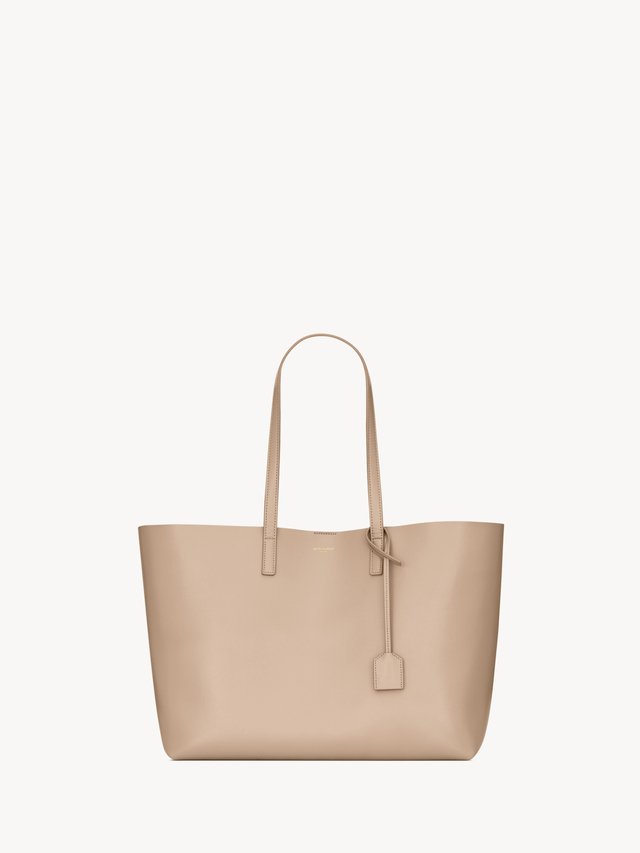 Shopping Saint Laurent in leather