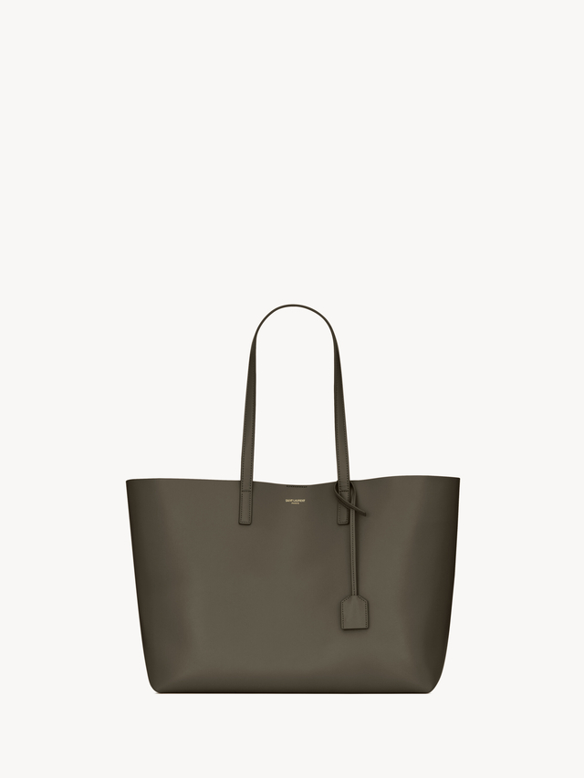 Shopping Saint Laurent in leather