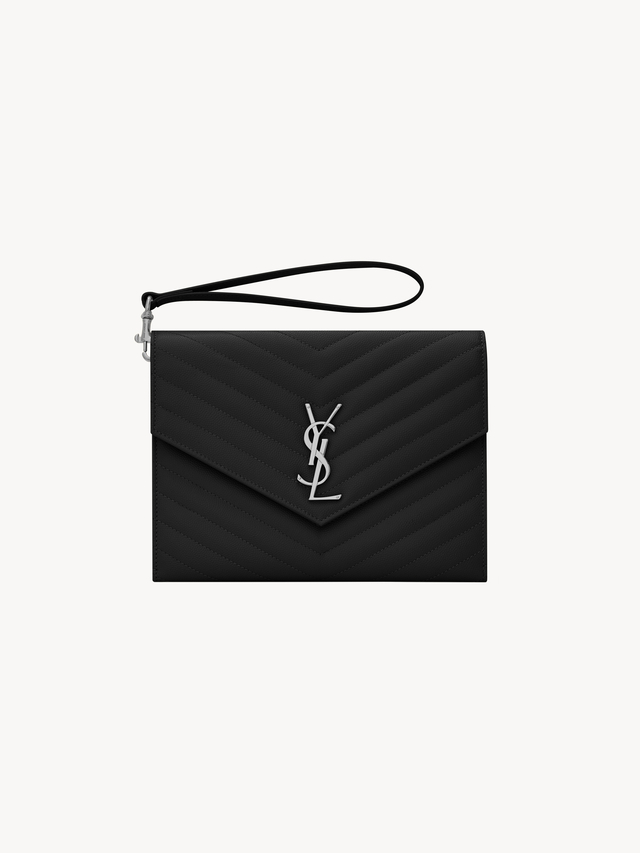 CASSANDRE FLAP POUCH IN GRAIN DE POUDRE LEATHER